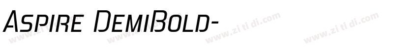 Aspire DemiBold字体转换